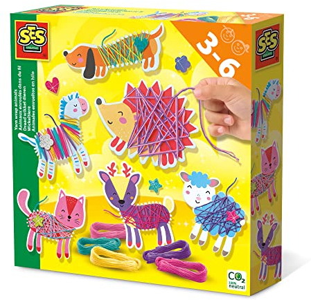 SES Creative 14024 Tiere Garnwickeltiere, Mehrfarbig