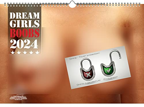Sexy Dreamgirls Boobs DIN A3 Kalender Querformat für 2024 Erotik - Seelenzauber