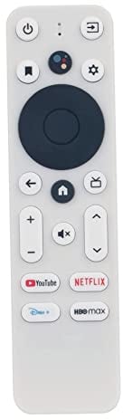 AULCMEET Sprachaktivierte Ersatzfernbedienung Kompatibel mit ONN 4K Android OLED Smart TV HDMI Streaming Stick 100024646 100026240