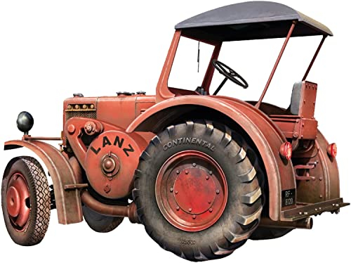 MiniArt 24007 1:24 Schlepper D8532 Mod.1950 - originalgetreue Nachbildung, Modellbau, Plastik Bausatz, Basteln, Hobby, Kleben, Modellbausatz, Zusammenbauen, unlackiert