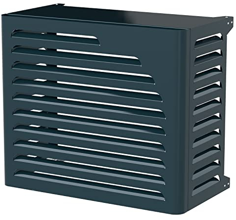 Box Air Klima Cover Clima Curve L Anthracite – Cache Climatiseur Extérieur « Premium » en Aluminium Composite Design Arrondi, Supports INOX Réglables, Installation Murale, Protection Grande Unité
