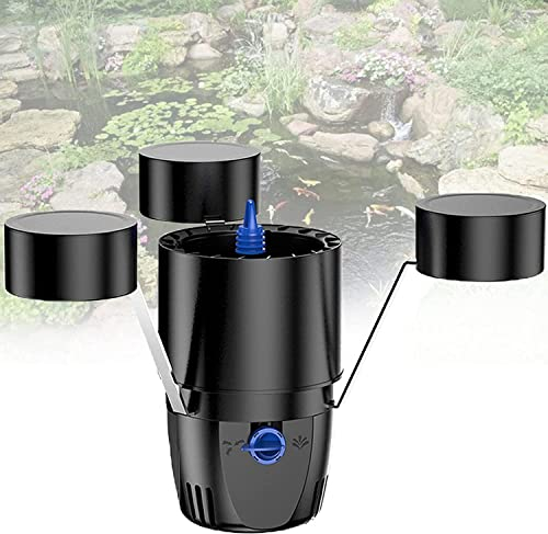 LINTAIZUO Schwimmskimmer, Teich Schwimm Skimmer Blättersammler bis mit Pumpe, Filteranlage Oberflächenskimmer Algenfrei