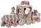 Christmas Paradise Deko Lebkuchen-Zug Weihnachtliche Dekoration Weihnachtsdeko 27cm Bunt