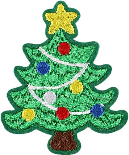 Iron On Christmas Letter Patches - A-Z Embroidered Alphabet Patches for Bags, Clothes, Jackets, Hats, Backpacks & Jeans