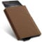 POWR Card Holder Wallet, Vegan Leather Wallets, RFID for Men, Minimalist Credit Holders Pop Up Metal Slim (Brown)