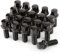 GAsupply 20pcs Tapered Seat Alloy Wheel Bolts | M12x1.5, 28mm Thread, 17mm Hex | Replacement Bolt Kit for Most BMW (Black)