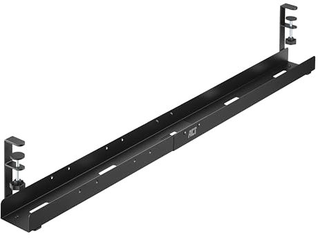 ACT Goulotte de câbles Extensible pour Bureau sans perçage avec Support de Serrage, Gestion des câbles PC, bac à câbles, Rangement pour Poste de Travail - AC8376