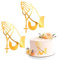 2 Stück Kuchendeko Kreuz Gold Tortendeko Kommunion Gold Acryl Torte Deko Tortendeko Taufe Cake Topper Kommunion Gefaltete Hände Cake Topper für Taufe Hochzeit Babyparty