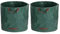 YAZHED 2 x 50 L Garden Waste Bags Gartensack Laubsack Müllsack Gartensäcke Selbststehend Faltbar Gewebter Beutel Laubsäcke Gartensäcke für Gras Laub Hecke Gartenabfall（45 * 32cm）