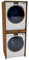 CraftPAK Waschturm - Waschmaschinenschrank für Waschmaschine & Wäschetrockner | Schrank Waschmaschine für Waschküche - Möbel Größe 66x180x65 cm Braun