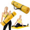TREX SPORT Gymnastikmatte extra dick und weich | Fitnessmatte 190x80x1cm mit Tragegurt | Yogamatte rutschfest (Yellow Mustard)