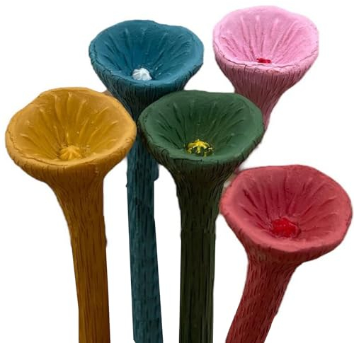 HowseHold Bee Drinking Cups for Garden Multicolour [Pack of 5] Safe Drinking for Bee's and Insects