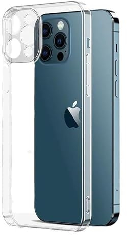 Youery Kristallklar Hülle für iPhone 13 Pro Klare stoßfeste dünne Silikon case, Schutzhülle Anti-Kratzt Transparent Rückseite, Klar