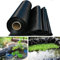 uofgcru Flexible Anpassbar Teichfolie Schwarz Teichplane,Kann Wiederverwendet Reißfest Gartenteich Dichtungsfolie Für Fischteich/Garten Wasserfall,Black(11X11m)