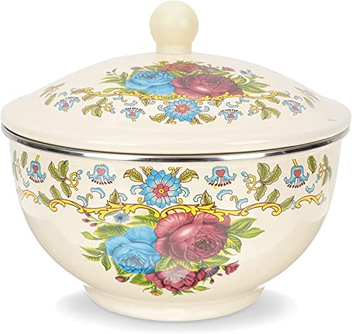 Suppentasse, Frühstücksschüsseln, Suppentassen, Müslischalen aus Emaille, kleine Rührschüssel, Salatschüssel aus Emaille mit Deckel, Servierschüssel, Retro-Suppenschüsseln, Bonbonteller, Servierbehält