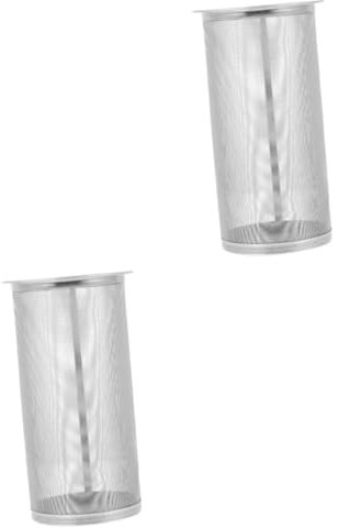 Amosfun 2pcs Stainless Steel Coffee Filters Reusable Mesh Cold Brew Filters Barrel Mesh Basket
