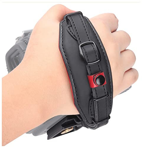 SNFATSBX Slr Camera Strap Leather Hand Belt Belt, Digital SLR Camera Grip, Wrist Strap Quick Release Plate. Camera Strap(Noir)