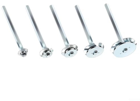 Besttoolifes 5 Stück PVC Fitting Socket Saver Set mit 1/2 Zoll, 3/4 Zoll, 1-1/2 Zoll, 2 Zoll, 3 Zoll Kopf, PVC-Rohrreibahle Schneider zum Entfernen von SCH 40 von der Nabe, passend für 1/2 Zoll