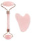 Rosenquarz Roller und Gua Sha Set Pink Jade Gesichtsroller und Gua Sha Stein Anti Aging Gesichtsroller für Frauen Mädchen Herren Hautpflege Gesicht Hals und Körper lindern Gesichtsverspannungen