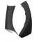 PAKAGVTTB Interior Door Handle Carbon Look ABS Car Styling Interior Door Panel Grab Handle Armrest Protective Cover for BMW for 3 Series for E90 E91 2004-2012 Inner Handle(Black Left)