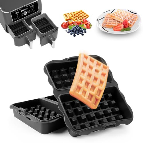viriech Papel de horno para freidora de aire caliente Ninja, 150 unidades de papel de horno para Ninja Flex Drawer Dual Zone AF500EU 10,4L y 5,2L Freidora de aire caliente, accesorios para freidora de