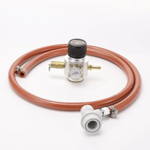 Mini-CO2-Regler, 1,22 M Gasleitung Und Kugelverschluss-Armaturen, Tr21x4-Einlass, Sodawasser, Bierspender(With PRV)