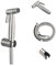 1 Pcs Bidet Faucet Stainless Steel Handheld Bidet Sprayer Set Black Toilet Faucet Single Cold Water Shower Head Accessories (Color : Without Valve -02)