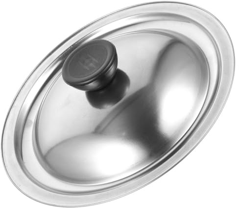 LABRIMP Stainless Steel Oil Pot Lid 8.66in Seasoning Pot Cover for Grease Container Metal Replacement Lid for Kitchen Storage Reusable Cover for Home Cooking