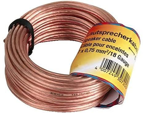 Hama 30721 Speaker Cable 2 x 0.75 mm 10m