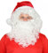 Foxxeo Weihnachtsmannbrille Weihnachtsmann Brille mit goldenem Rand für Zwerg Nikolaus