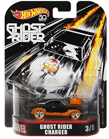 Hot Wheels Ghost Rider Charger Vehicle, 1:64 Scale