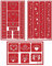 3 Armour Etch Over N Over Reusable Glass Etching Stencils Set | Heart, Floral, Star, Circle Borders and Patterns