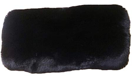 VORCOOL Kunstpelz Hand Muffs Schwarz Warm Kunstpelz Winter Muffs für Männer Mädchen