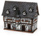 Keramik-Lichthaus - Schotten Rathaus - HandArt - Detailgetreu nachgebildet und Handbemalt - Maße: ca. 16 x 9 x 13 cm