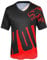 Wisdom Wolf Herren Kurzarm Shirt MTB Leicht Atmungsaktiv Sanft Sport Fitnessstudio Radtrikot S Schwarz / Rot-1