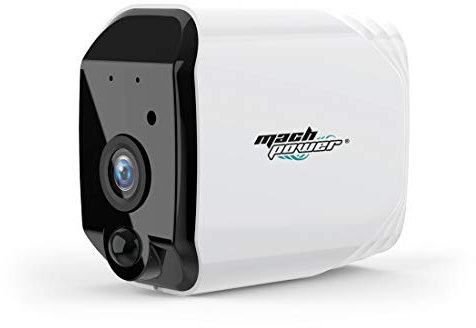 Mach Power Videocamera Wi-Fi a batteria, Compatibile con Alexa e Google Home 2MP, Controllabile da Smartphone, microfono e altoparlante integrati (SM-BCW2M-001)