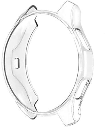 MroTech Kompatibel für Samsung Gear S3 Frontier/Galaxy Watch 46mm Hülle Schutzhülle Flexible TPU Rahmen Schutz Gehäuse Bumper Frame Case für SM-R760/R800, S3 Frontier/Galaxy Watch 46 mm Case,Klar
