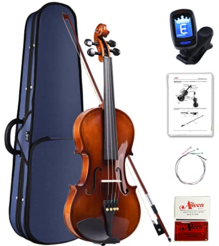 Aileen Violin 4/4 Erwachsene, Geige Anfänger Glänzendes antikes Erscheinungsbild