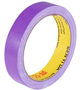 sourcing map Klebeband Stoffklebeband Einseitiges Feuchtigkeitsbeständig Reparaturen 33 Ft x 0,8 Zoll(LxB) Lila