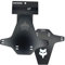 f26 Fox Mud Guard Fahrrad MTB DH FR Ebike Gabel Spritzschutz Fender Schutzblech (Retro schwarz/Logo Weiss)