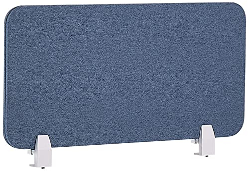 Schreibtisch Trennwand Akustik Polster blau 80 x 40 cm Schallschutz Wally