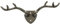 MACOSA SA05646 Wand-Haken Geweih Landhaus Antik Hirsch Metall 18cm dunkelrost Garderobenhaken vintage Kleiderhaken Handtuchhaken Metallhaken Dekohaken