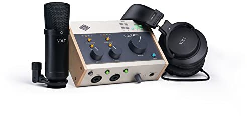 Universal Audio Volt 276 Studio Pack per registrazione, podcasting e streaming con interfaccia USB, microfono, cuffie, software audio essenziale