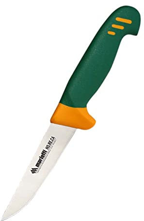 Marietti BUT13 FRANCESE Fleischermesser, Glatte Klinge, Grün/Orange, 13cm Klingenlänge