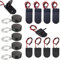 GTIWUNG 15 Stück CR2032 Batterie Halter, General Knopfzelle Batterieadapter Clip Socket EIN/AUS-Schalter, 1 x 3V/2 x 3V CR2032 Knopfzelle Batterie Halter für LED, Schwarz