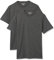 Amazon Essentials Men's T-Shirt Regular-Fit Short-Sleeve Crewneck Pocket, Pack of 2, Charcoal Heather, XL