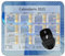 2025 Calendar Mouse Pad,Green Color Lights () Desktop Notebook Mouse Mat for Working and Gaming