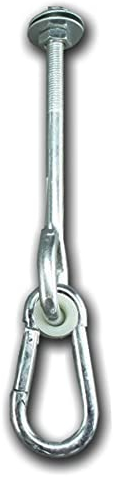 BRESKO Schaukelhaken verzinkt M12 Schaukelbefestigung Haken Schraubhaken Befestigung Schaukelgelenk Schaukelschrauben (Typ A: 130 mm)