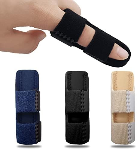 BLMHTWO 3 Pcs Finger Splints Adjustable Trigger Finger Splint Support Brace for Immobilization Best Fit for All Fingers