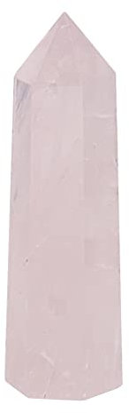 misppro Punta de cristal de cuarzo rosa natural de 80 a 110 mm